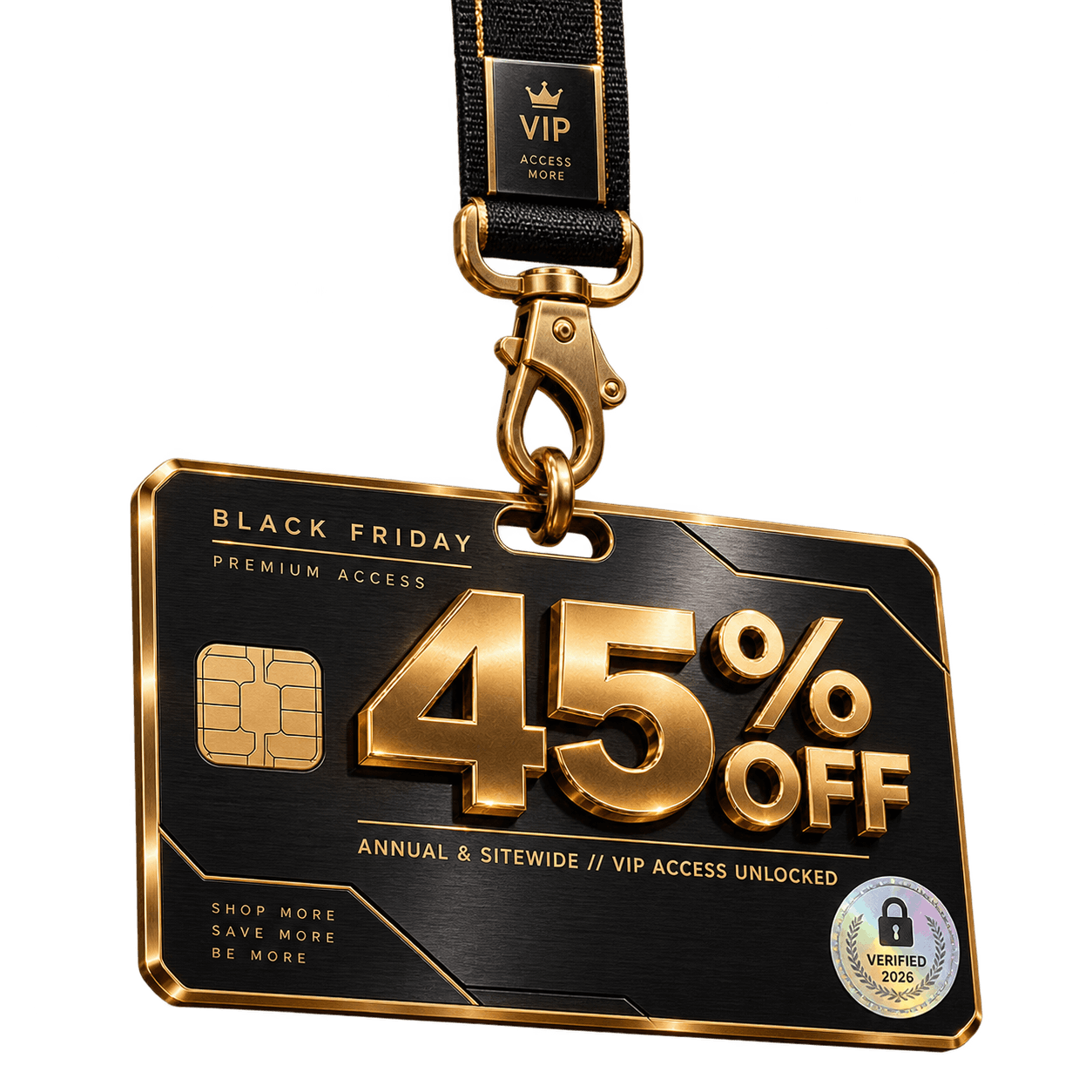 Black Friday VIP 45% Access Card