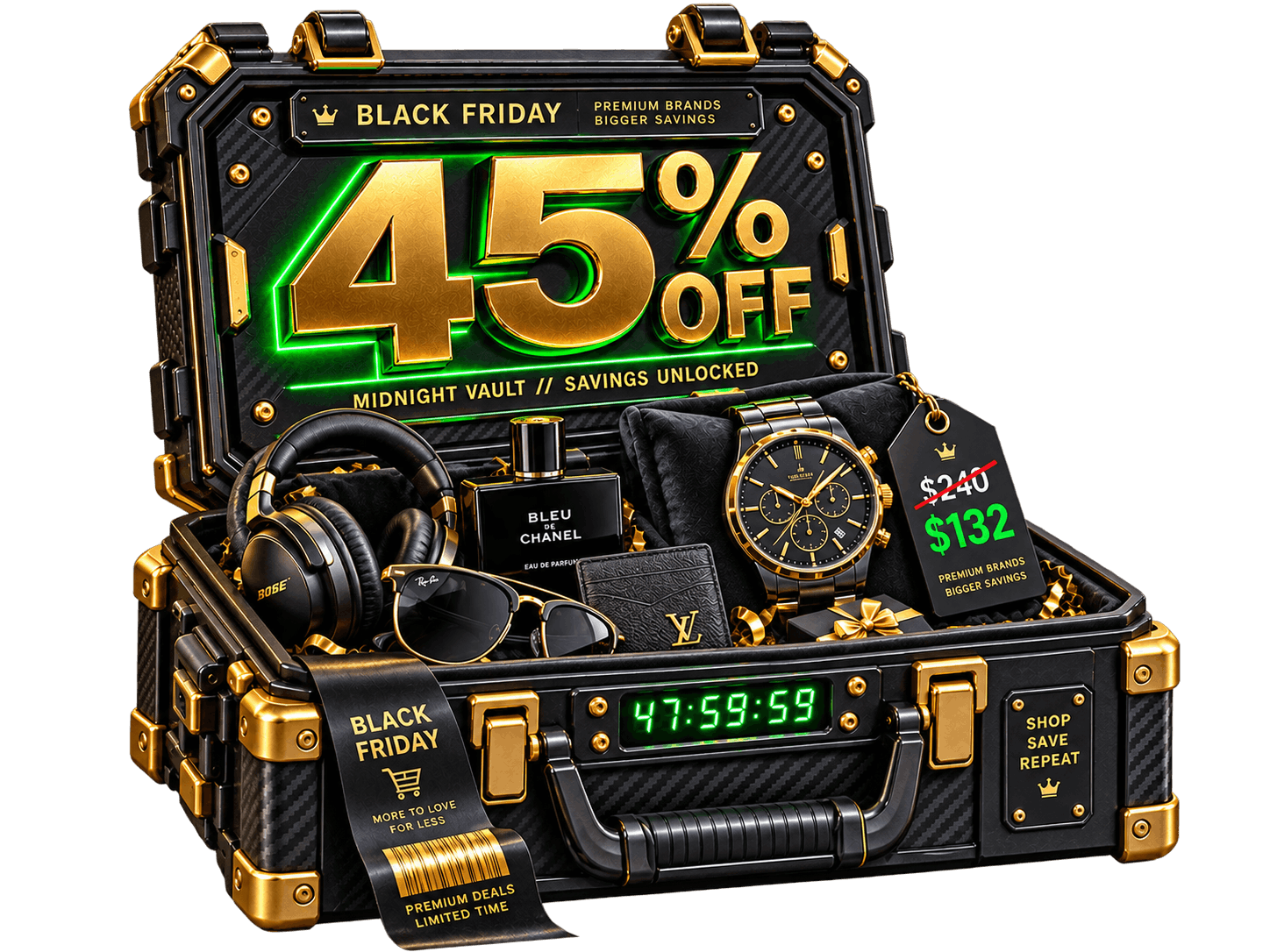 Black Friday Midnight Vault 45% OFF Case