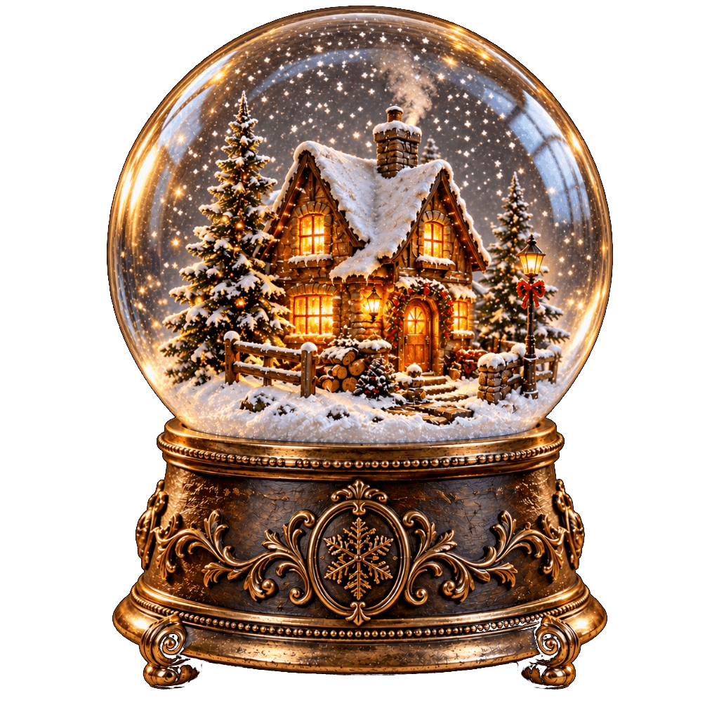 Artisan Christmas Snow Globe