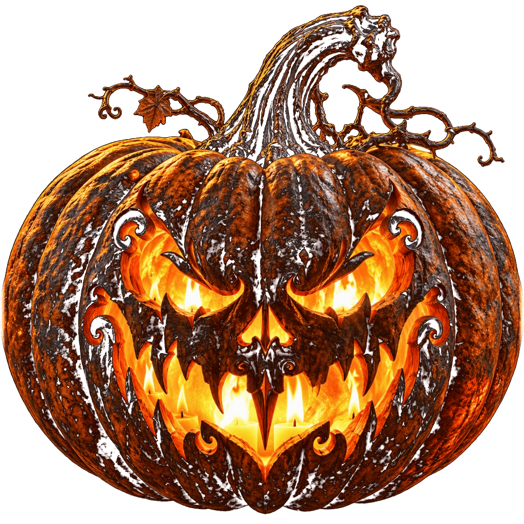 Gothic Carved Jack-o'-Lantern