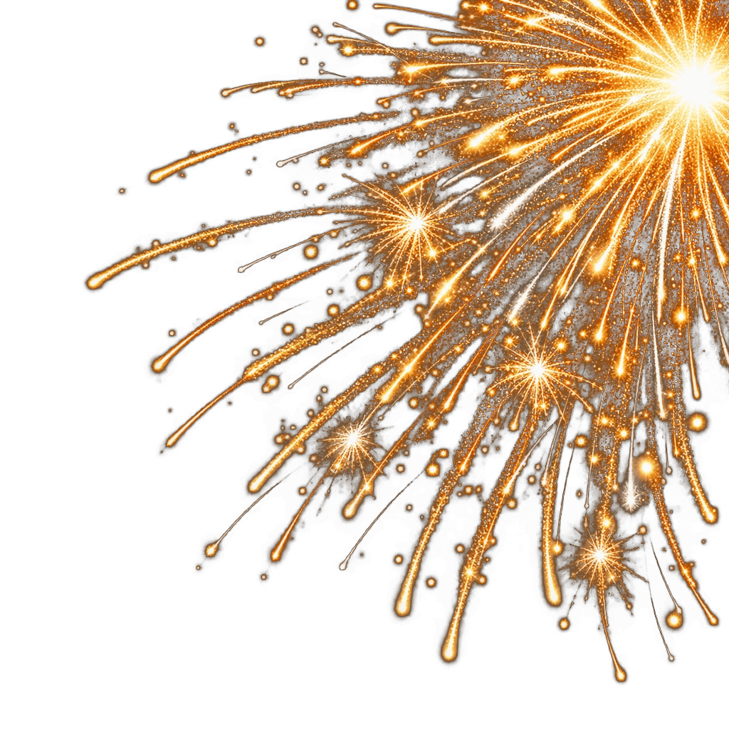 New Year's Eve Firework Burst
