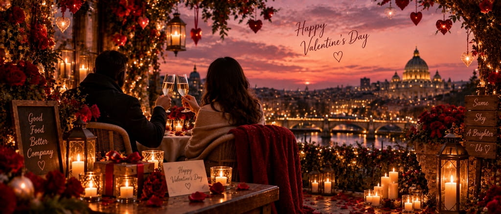 Crafted with Devotion - Romantic Twilight Terrace